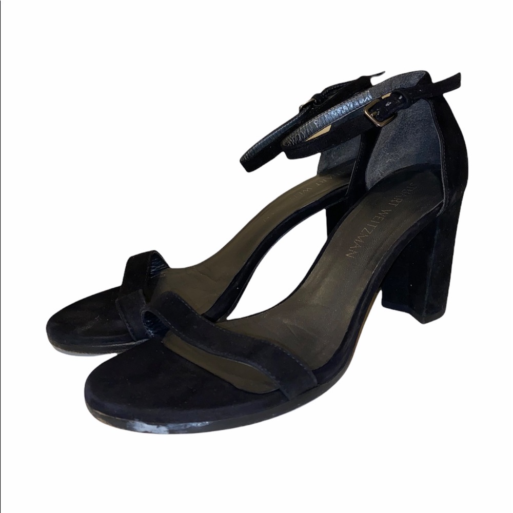 Stuart Weitzman Nearly Nude Suede Heels